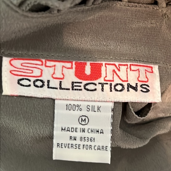 100% Silk Short Sleeve Tee Top - Picture 5 of 6